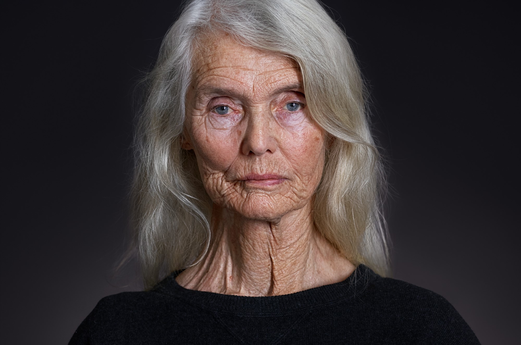 Alexander Lervik exhibition- Face of a older woman