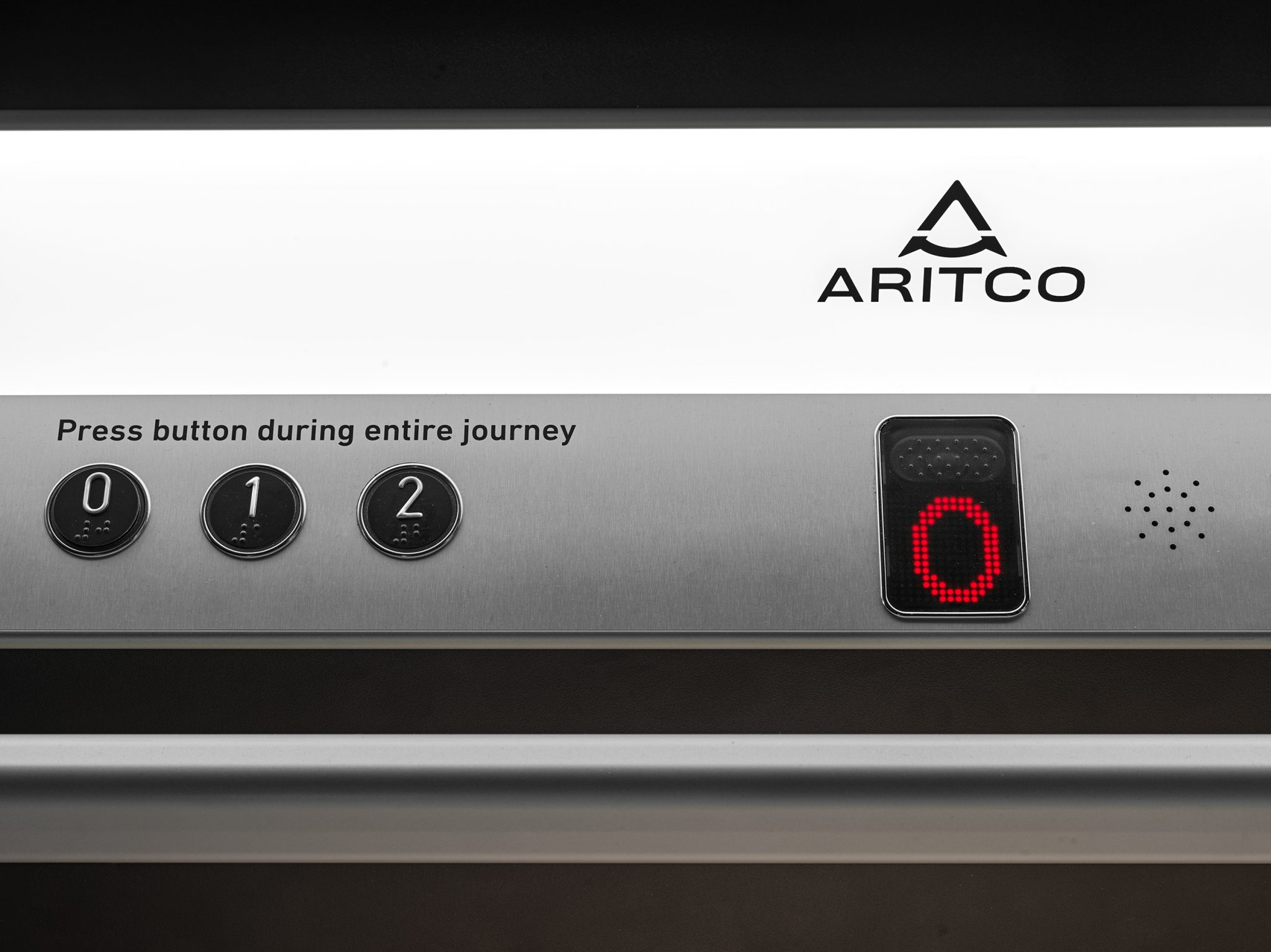 lose up at the panel of Aritco PublicLift_Access