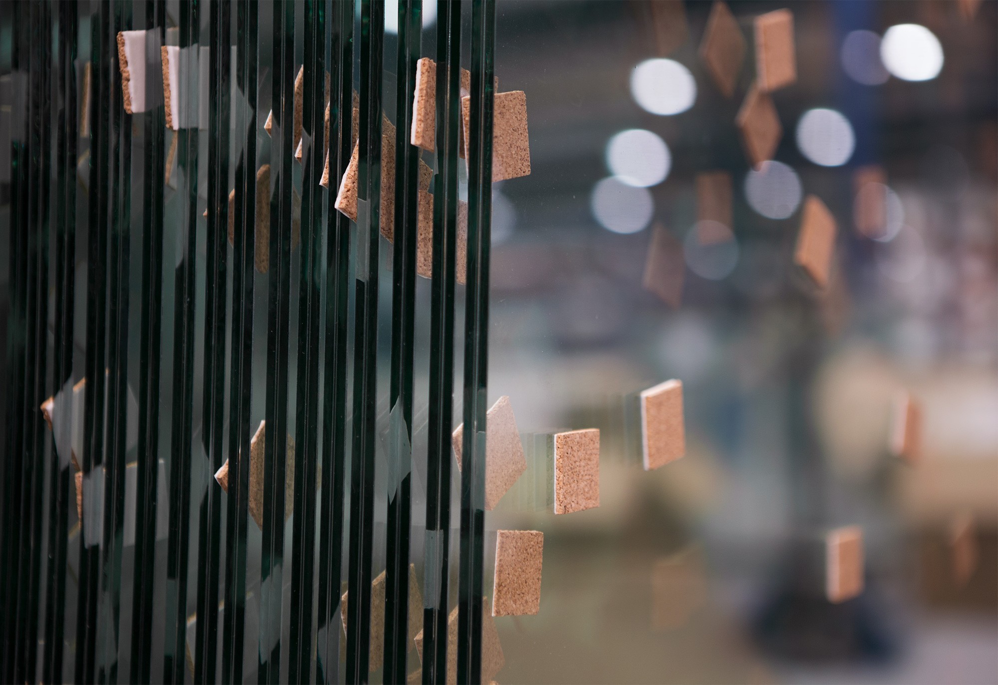 Stapled shaft glass