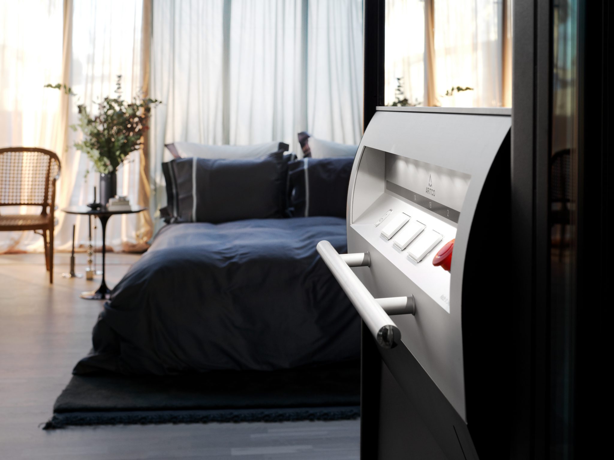 Aritco HomeLift 4000 in a beautiful bedroom