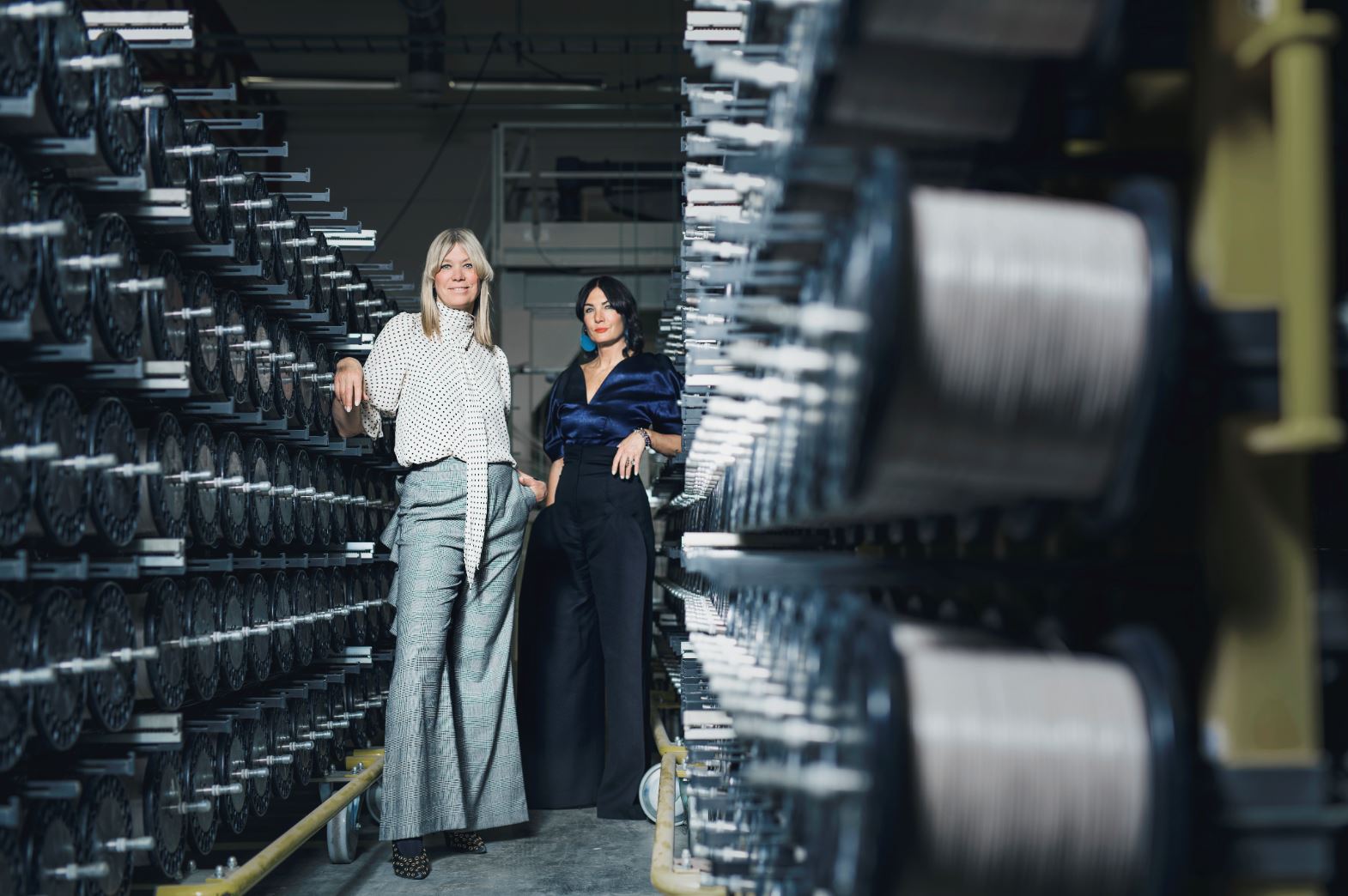 Annica Eklund and Marie Eklund, owners for BOLON flooring