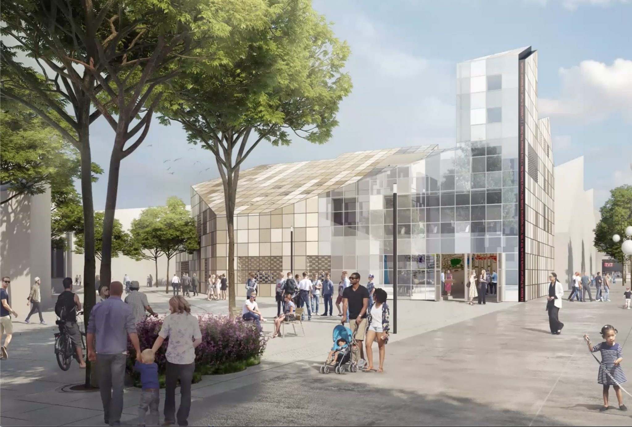 Illustration over Bordeaux redevelopment