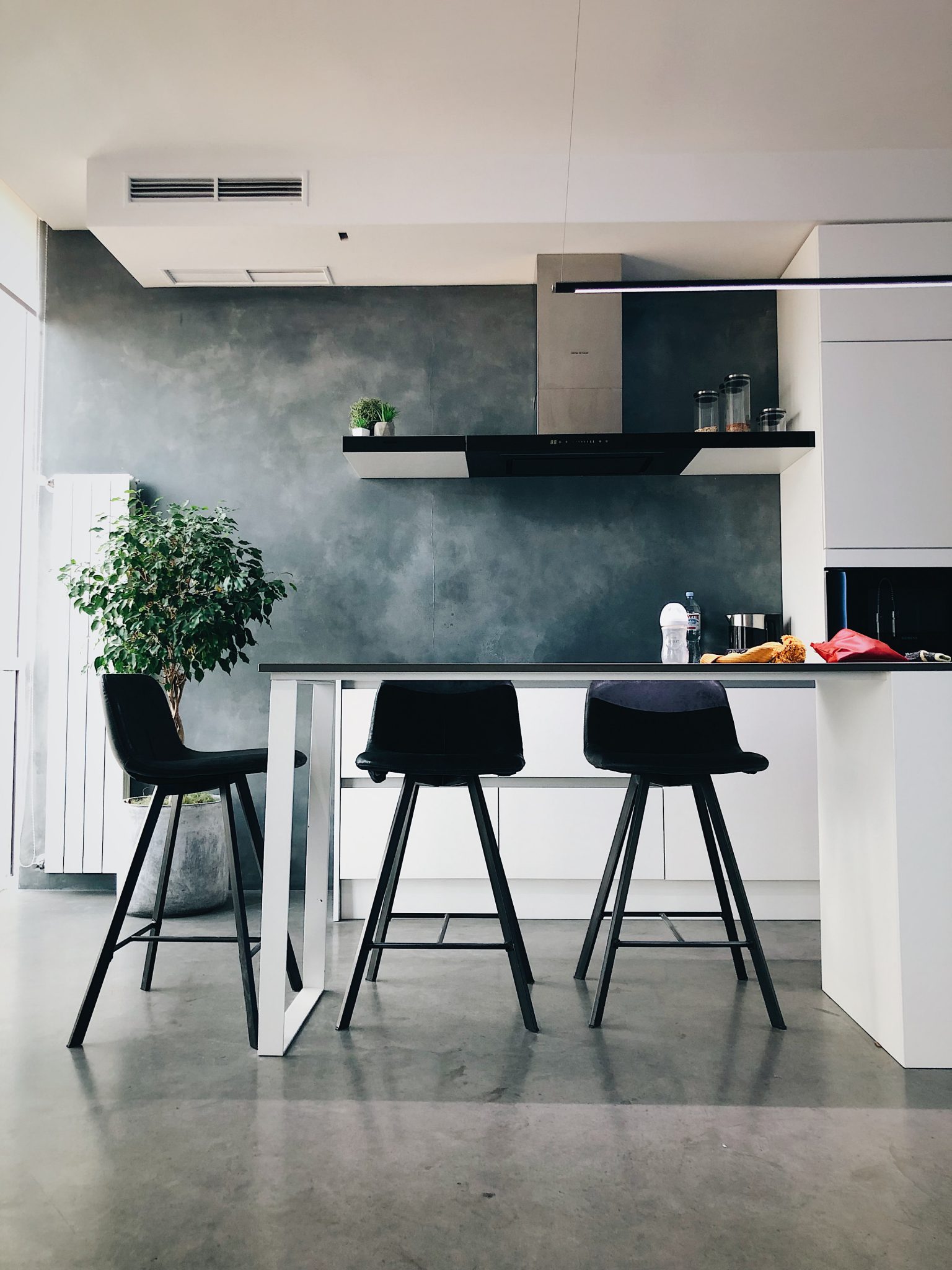 A modern light kitchen with 