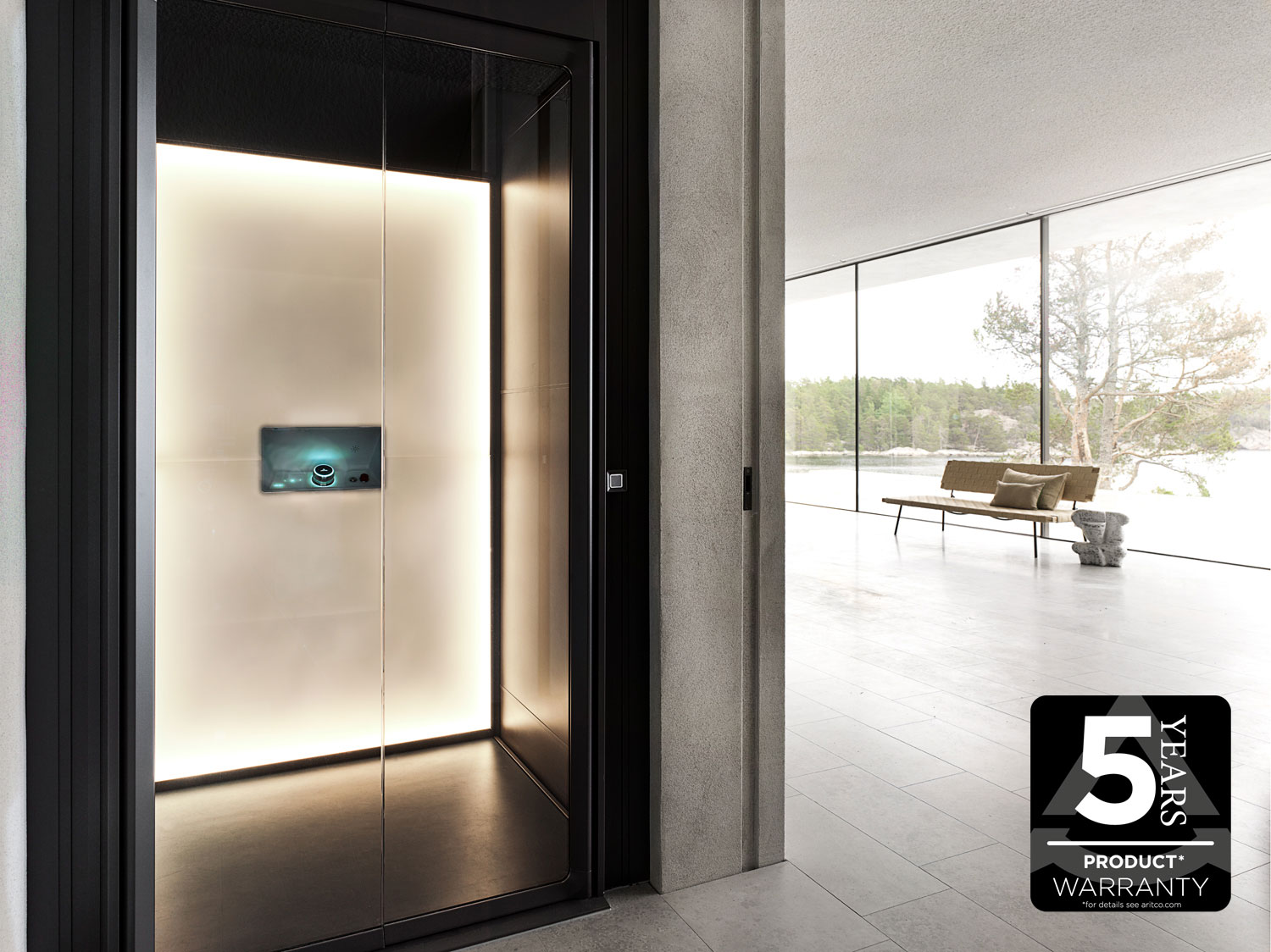 Aritco Home Elevator in Stavsnas Sweden