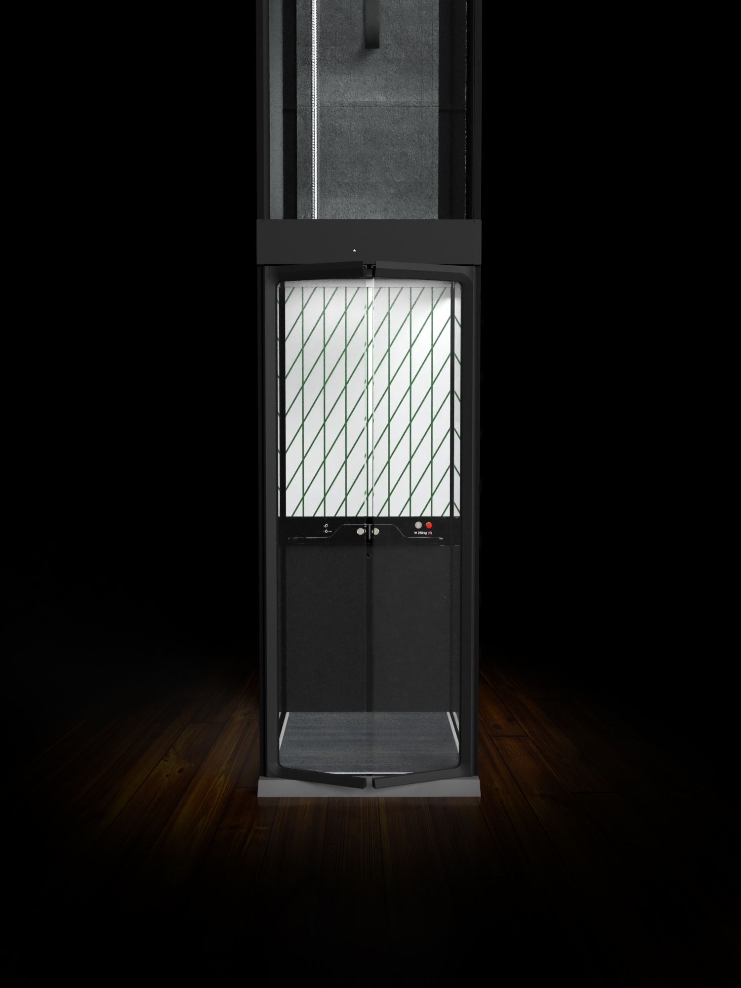 Diagonal Aritco HomeLift Compact DesignWall Diagonal