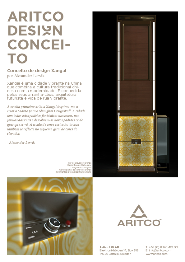 Datasheet_Aritco HomeLift Concept Shanghai Portuguese