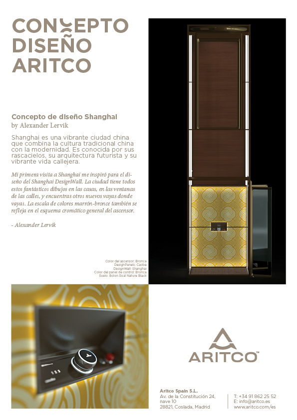 Datasheet_Aritco HomeLift Concept Shanghai Spanish